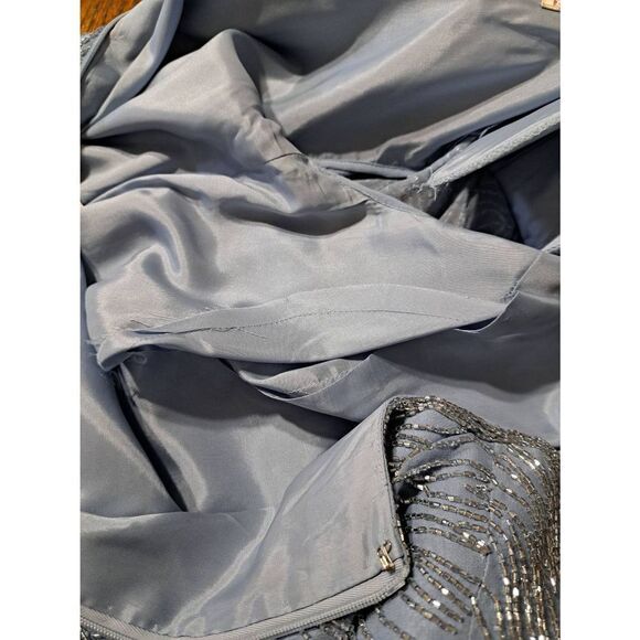 10 Montage Collection Mon Cheri Beaded Embellished Short Sleeve Formal Dress - Picture 9 of 11